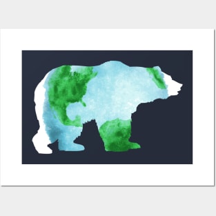 Earth Mama Bear Our Planet Protector Cool Gift For Nature Lovers Posters and Art